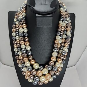 Elegant Multi-Strand Pearl Necklace